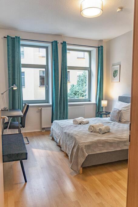 Apartamento Blue Chili 23 - Modern, Zentral, Mit Balkon Magdeburgo Exterior foto